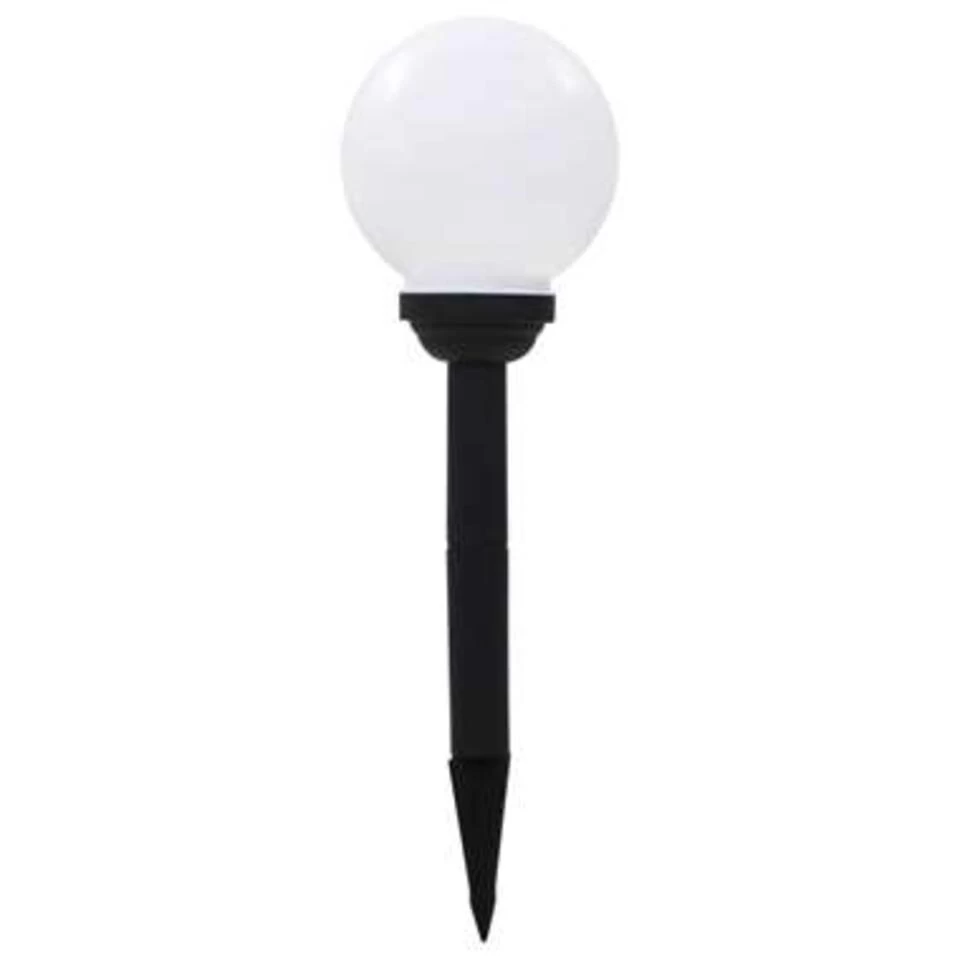 VidaXL Solarlampen 6 St LED Rond 20 Cm RGB - Afbeelding 2