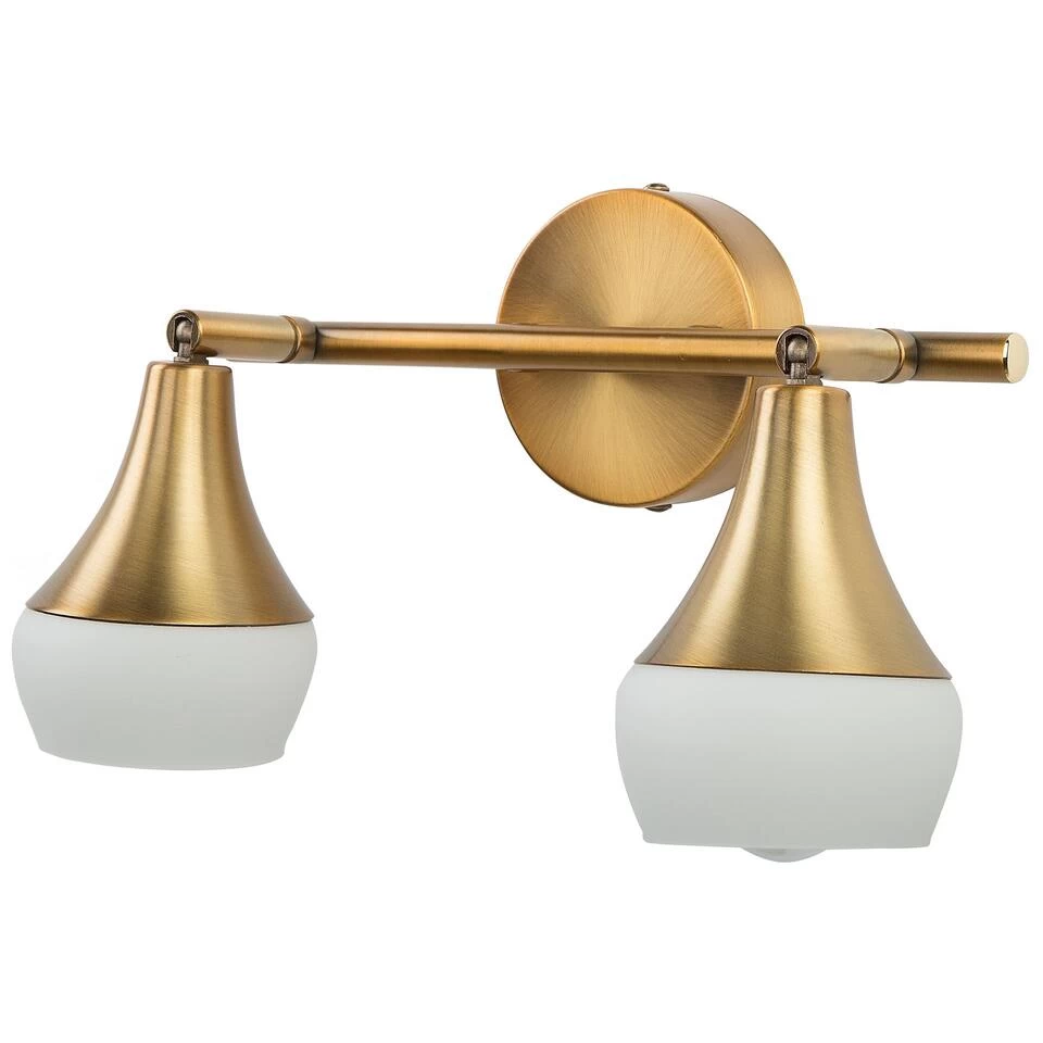 Beliani Muurlamp ANTLER - Goud Staal - Afbeelding 4
