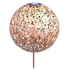 Merkloos Prikspot - Solar - Koperkleurig - Bol - 28 Cm