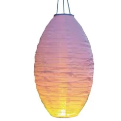Merkloos Lampion - Solar - Met Realistisch Vlameffect - 30 X 50 Cm
