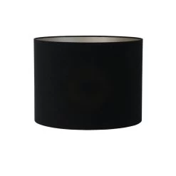 Cilinder Lampenkap Velours - Zwart - Ø50x38cm