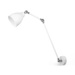 Beliani Muurlamp MISSISSIPPI - Wit Metaal