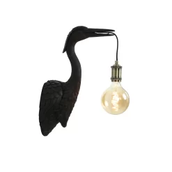 Wandlamp Crane - Zwart - 29,5x16x48cm