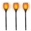 Merkloos Tuinfakkels - 3 Stuks - Solar Tuinverlichting - Vlameffect - 58 Cm