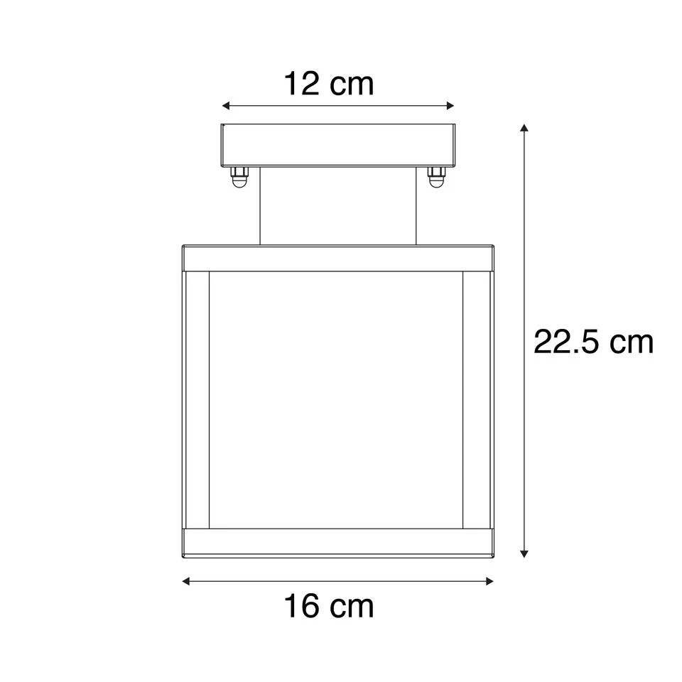 QAZQA Industriële Buitenplafondlamp Zwart 1-lichts - Rotterdam - Afbeelding 3
