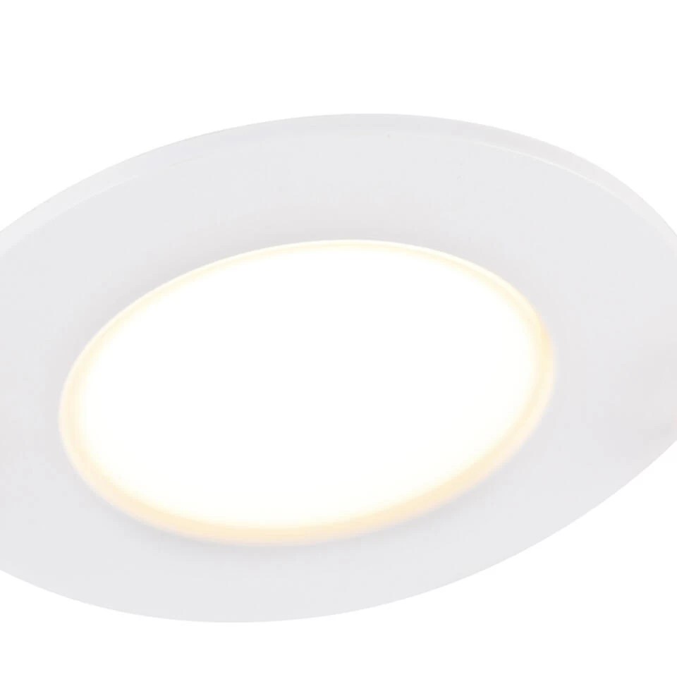 QAZQA Inbouwspot Wit Incl. LED 3-staps Dimbaar IP65 - Blanca - Afbeelding 2