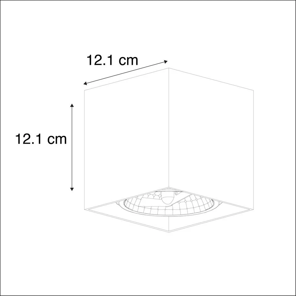 QAZQA Design Spot Vierkant 1-lichts Wit Incl. G9 - Box - Afbeelding 3