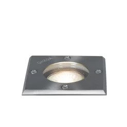 QAZQA Grondspot Staal 10,5 Cm IP65 - Basic Square