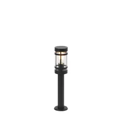 QAZQA Moderne Buitenlamp Zwart 50 Cm IP44 - Gleam