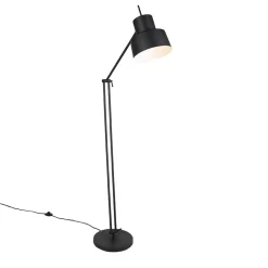 QAZQA Retro Vloerlamp Zwart - Chappie