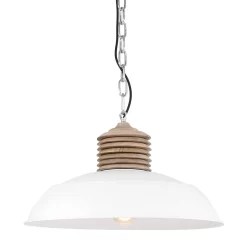 Mexlite Hanglamp - 1 Lichts - 50x120 Cm - Wit