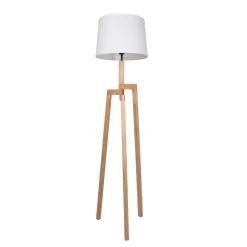 Mexlite Vloerlamp - 1 Lichts - 40x167 Cm - Wit