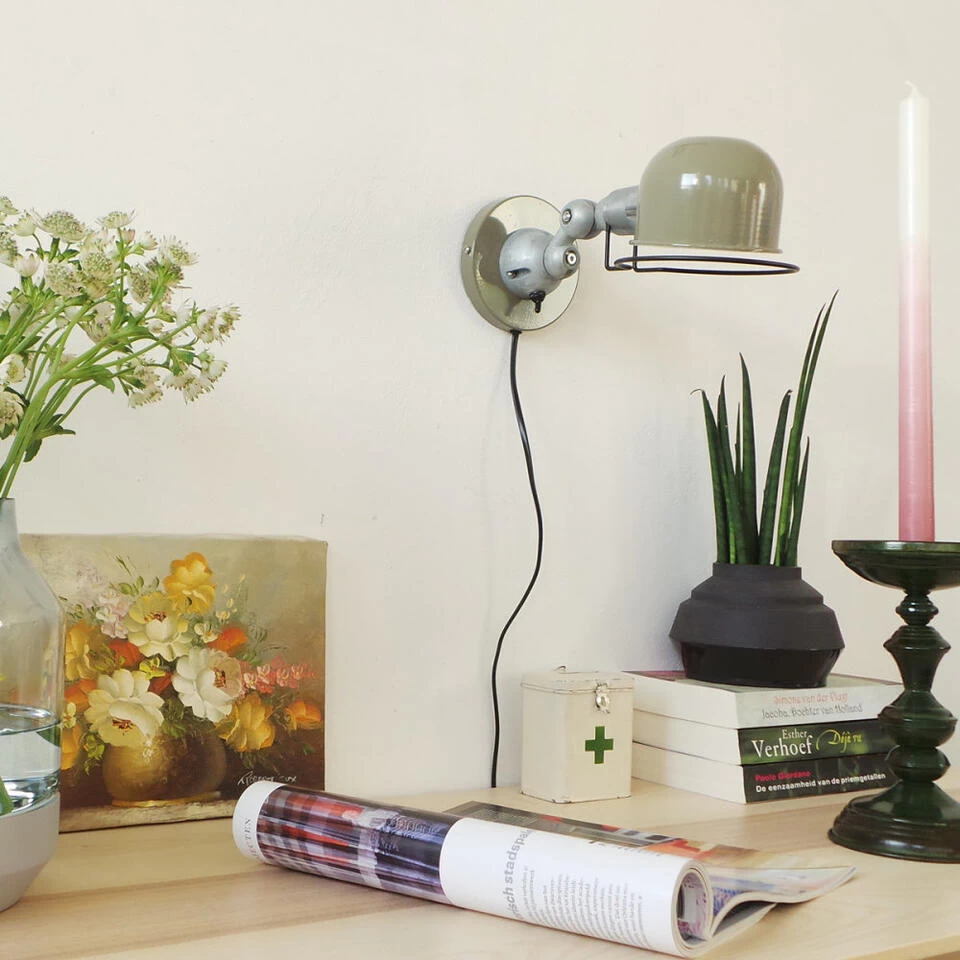 Mexlite Wandlamp Davin - 1 Lichts - 29x29 Cm - Groen - Afbeelding 3