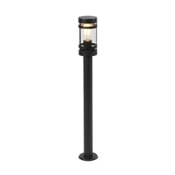 QAZQA Moderne Buitenlamp Zwart 80 Cm IP44 - Gleam