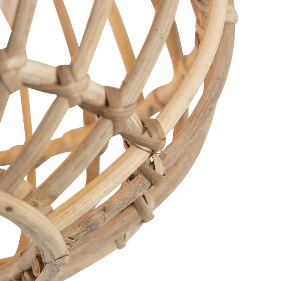 QAZQA Landelijke Plafondlamp Bamboe 30 Cm - Canna - Afbeelding 4