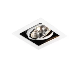 QAZQA Moderne Inbouwspot Wit 18 Cm Verstelbaar - Artemis 111