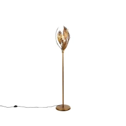 QAZQA Vintage Vloerlamp Goud - Botanica