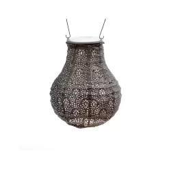 Lumiz Solar Buitenlampion Fan Bulb - Solar Tuinverlichting - 16 Cm - Taupe