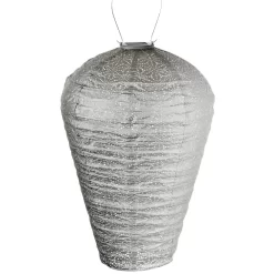 Lumiz Solar Buitenlampion Sashiko - Solar Tuinverlichting - XL - Licht Taupe