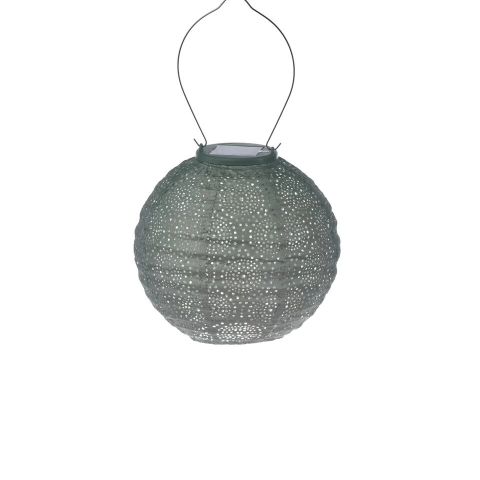 Lumiz Solar Lampion Occult Rond - Solar Tuinverlichting - 20 Cm - Lichtgroen - Afbeelding 2