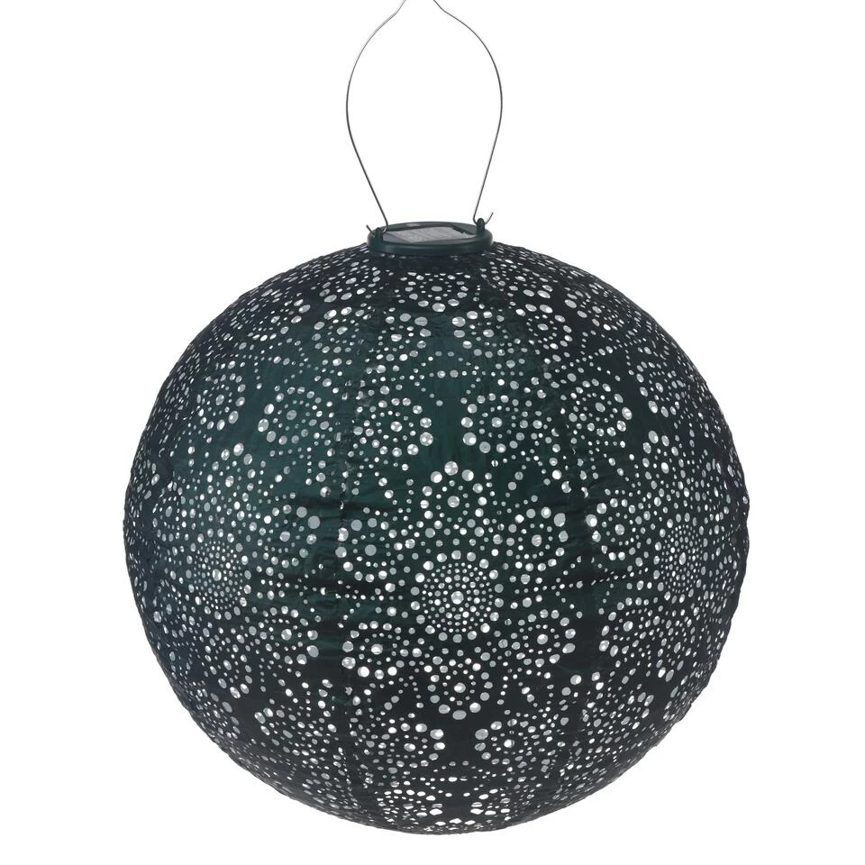 Lumiz Solar Buitenlampion Fiore Rond - Solar Tuinverlichting - 40 Cm - Groen - Afbeelding 2
