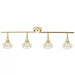 Beliani Muurlamp ERMA - Goud Metaal