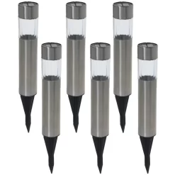 Pro Garden Tuinverlichting Prikspotjes - Set 6 Stuks - Solar - 23 Cm
