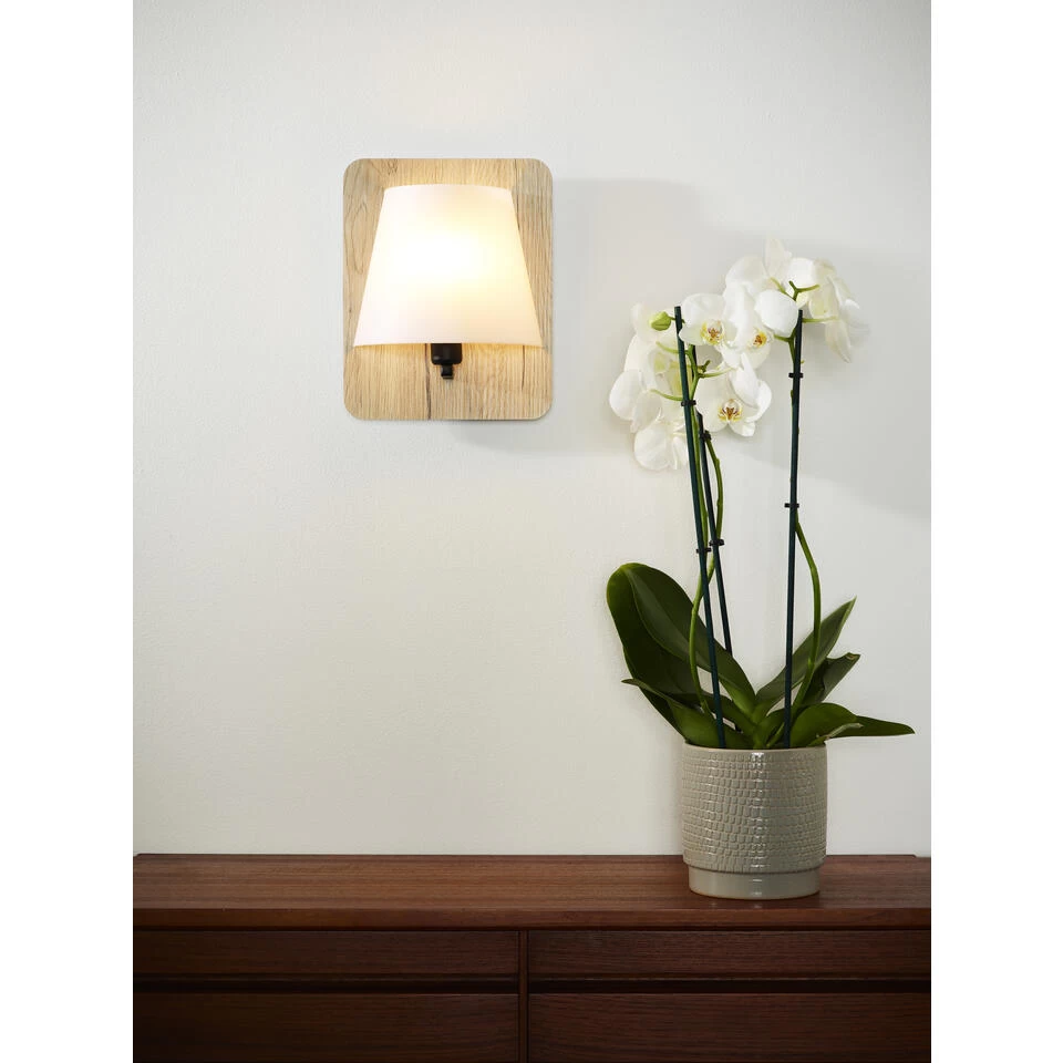 Lucide IDAHO Wandlamp - Licht Hout - Afbeelding 2