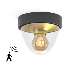 Nowodvorski Buitenlamp Nook - 1 Lichts - 18 X15.5 Cm - Zwart - Goud