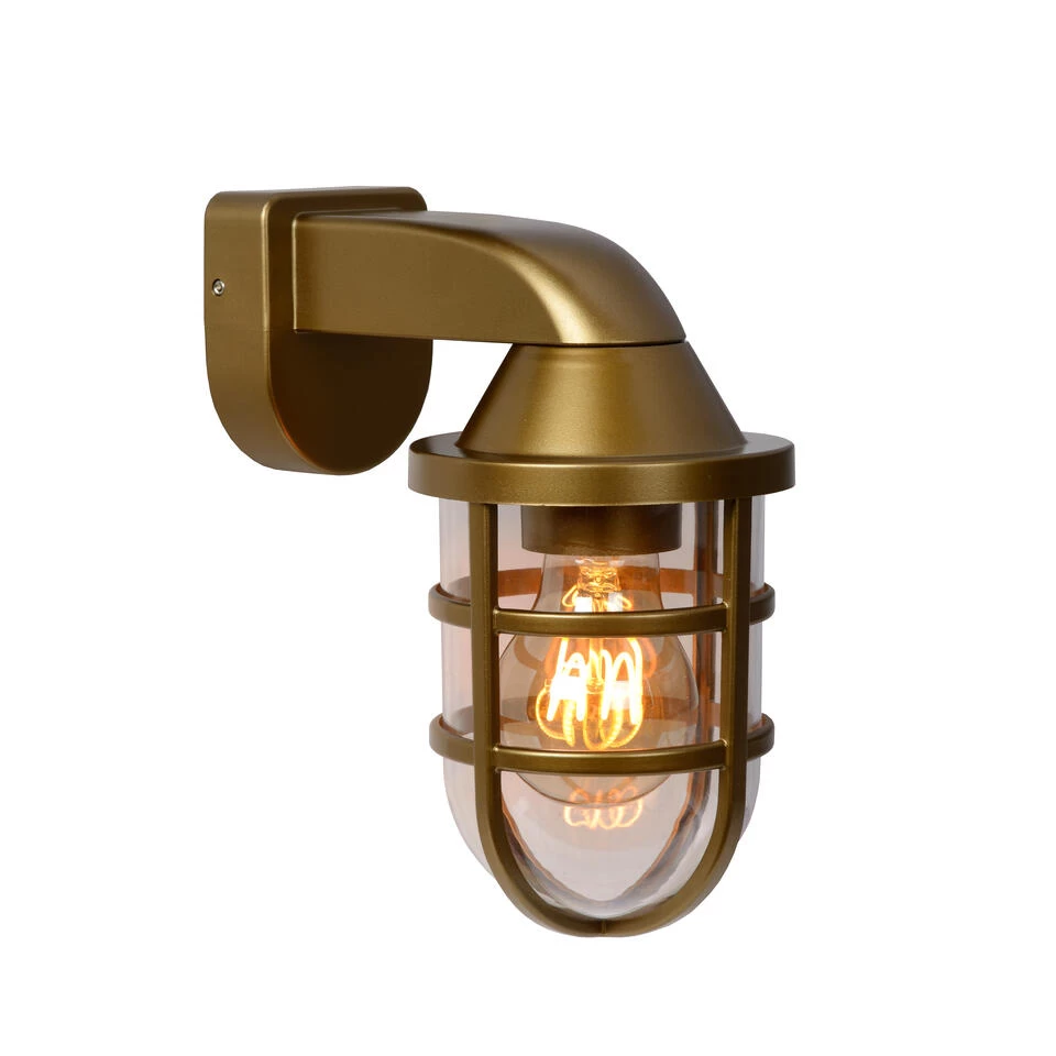 Lucide LEWIS Wandlamp - Mat Goud / Messing