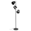 Industriële Vloerlamp Carta 3-lichts Zwart Metaal 167x40x167 Cm Metaal