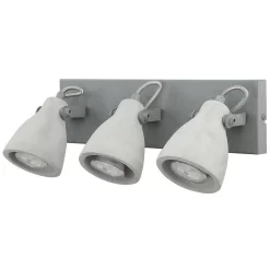 Beliani Muurlamp MISTAGO - Grijs Beton