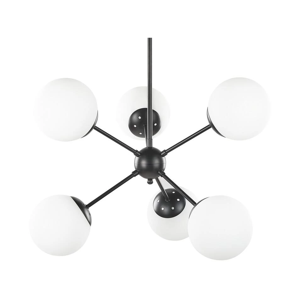 Beliani Hanglamp ADAWRO - Zwart Ijzer