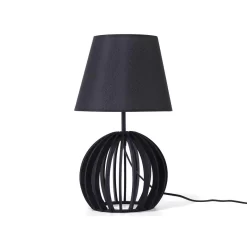 Beliani Tafellamp SAMO - Zwart Multiplex