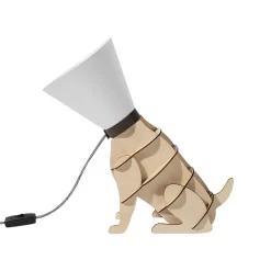 Beliani Tafellamp ISNA - Wit Multiplex