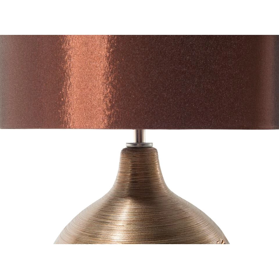 Beliani Bedlamp YAKIMA - Bruin Porselein - Afbeelding 4