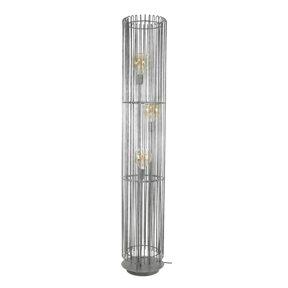 Hoyz - Vloerlamp Trax - Oud Zilver - 3 Lampen
