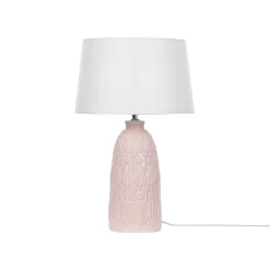 Beliani Tafellamp ZARIMA - Roze Keramiek