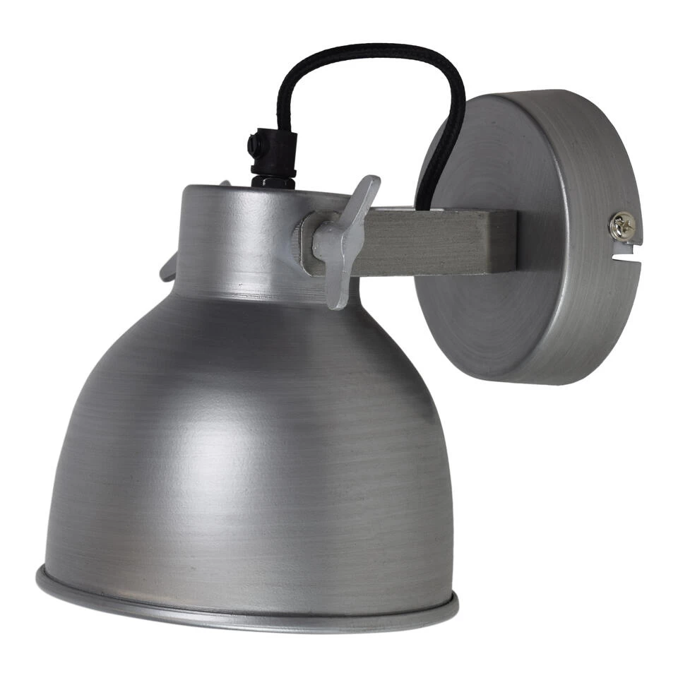 Wandlamp Industrial Large Ø14cm Antique Zink - Afbeelding 2