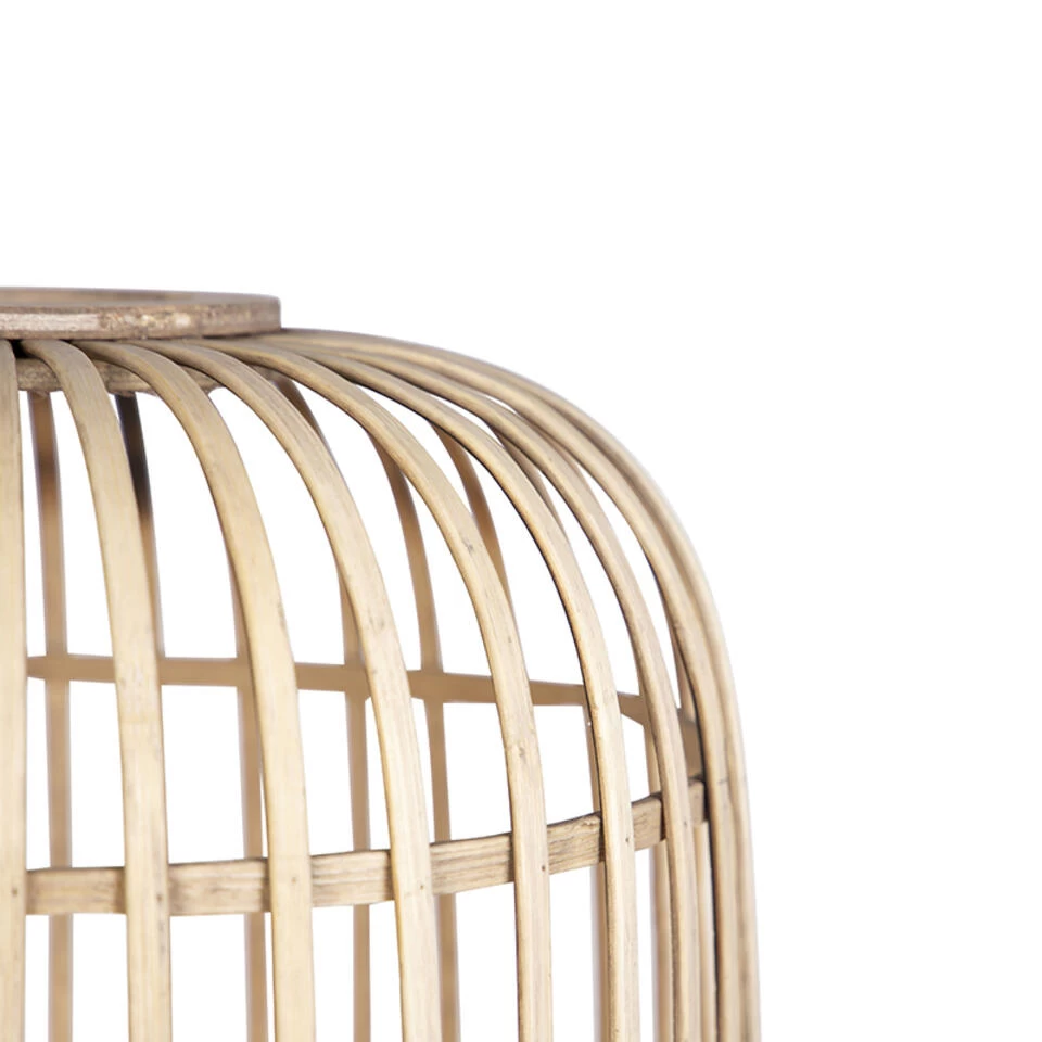 QAZQA Smart Landelijke Vloerlamp Rotan Incl. WiFi A60 - Manila - Afbeelding 4