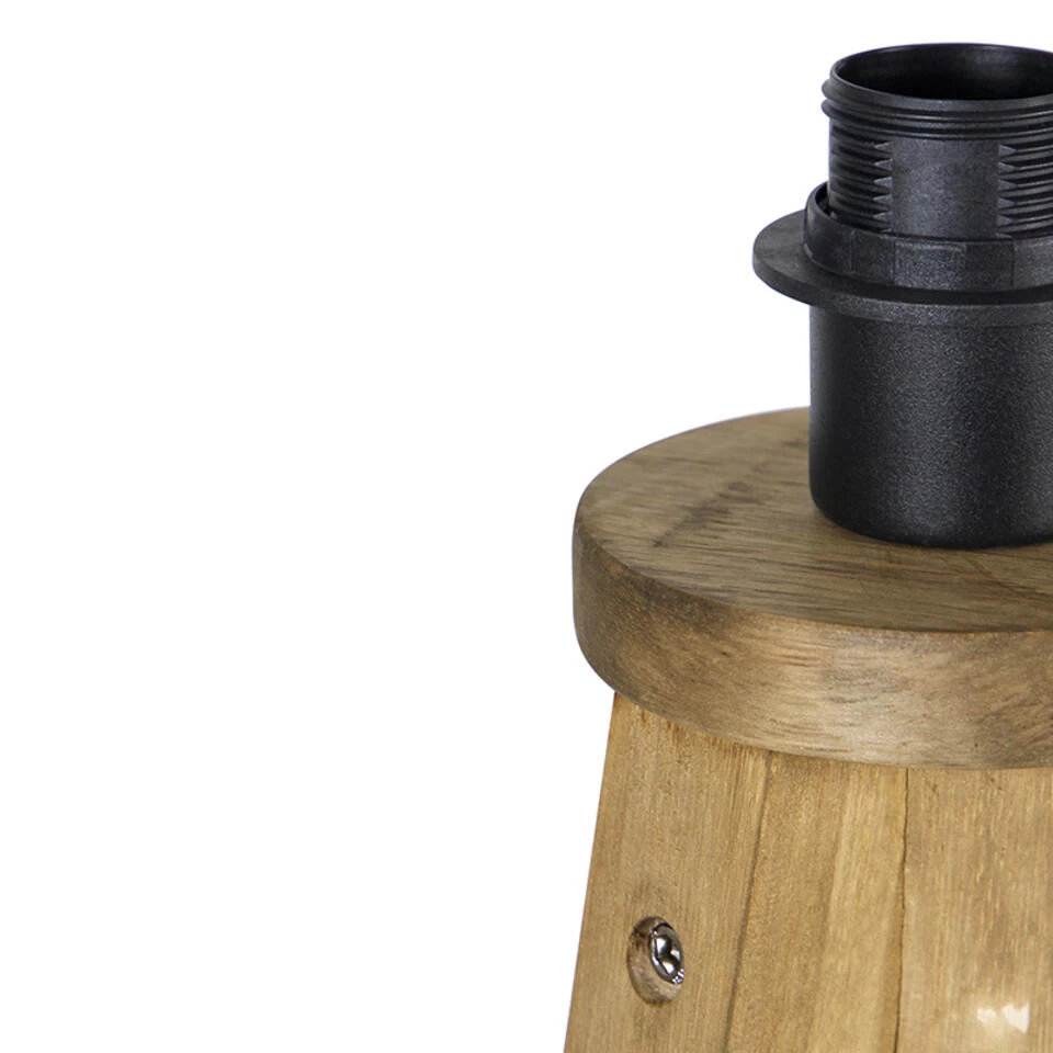 QAZQA Landelijke Vloerlamp Tripod Vintage Hout - Tripod Classic - Afbeelding 4