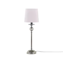 Beliani Tafellamp KUBENA - Roze Metaal, Glas