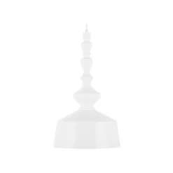 Beliani Hanglamp DRIVA - Wit Metaal