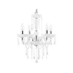 Beliani Hanglamp KALANG - Wit Synthetisch Materiaal