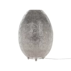 Beliani Tafellamp MARINGA - Zilver Metaal