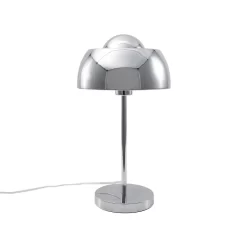 Beliani Tafellamp SENETTE - Zilver Metaal