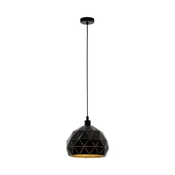 EGLO Roccaforte Hanglamp - E27 - Ø 40 cm - Zwart/Goud