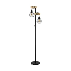 EGLO Townshend 5 Vloerlamp - E27 - 166,5 Cm - Zwart, Bruin