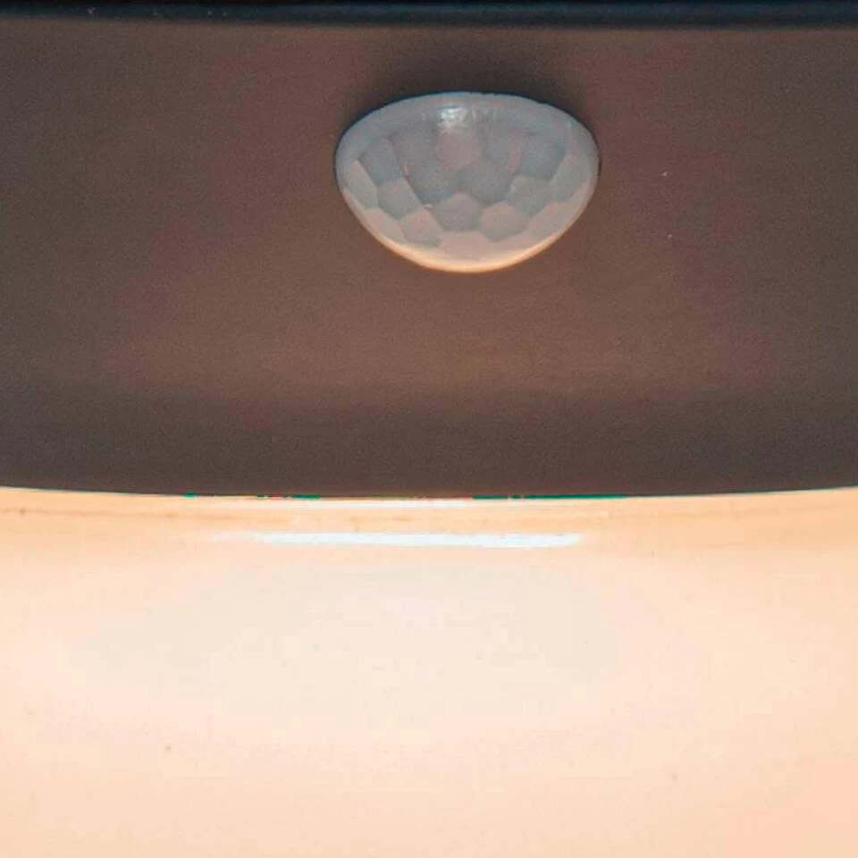 EGLO Corbezzola Wandlamp Buiten - LED - 16 cm - Sensor - Grafiet/Wit - Afbeelding 2