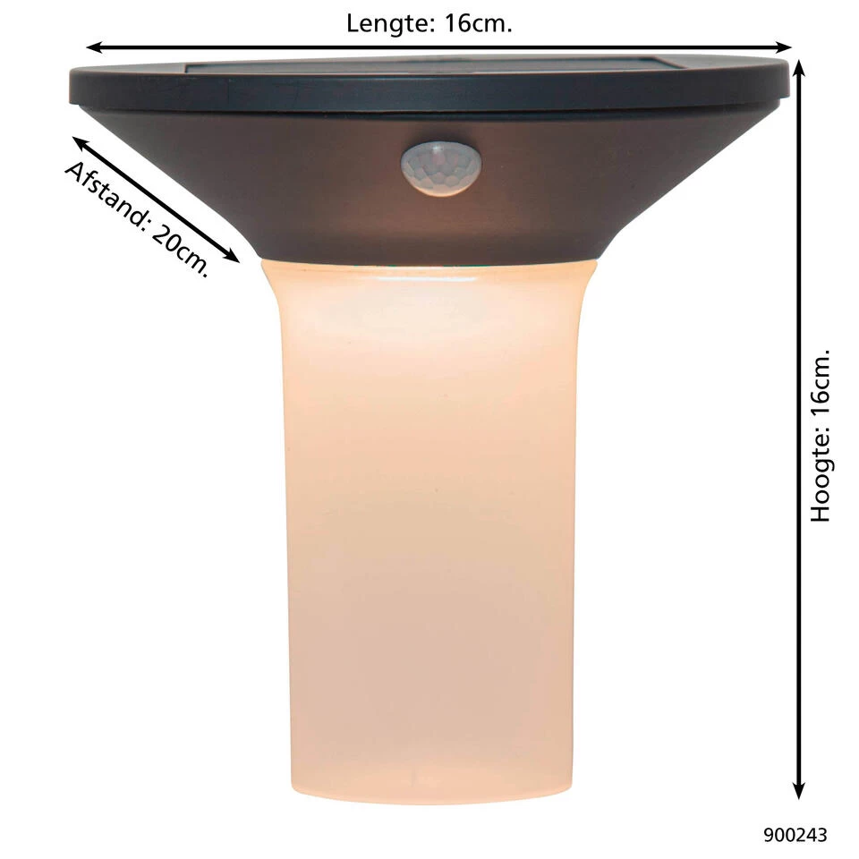 EGLO Corbezzola Wandlamp Buiten - LED - 16 cm - Sensor - Grafiet/Wit - Afbeelding 4